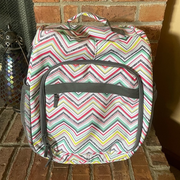 Thirty One Chevron Party Punch Slingback One Shoulder Compartment Backpack - Picture 1 of 8